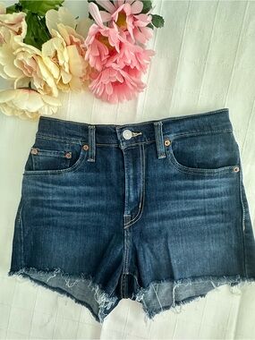 Levi's NWOT Dark Blue Denim Cutoff Jean Shorts